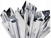 Celofan metalizat argintiu, 25 buc/set
