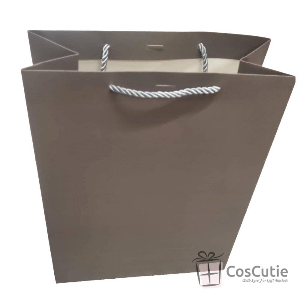 Pungi mari cadou, Premium Gri Coffee, 32x44x13 cm