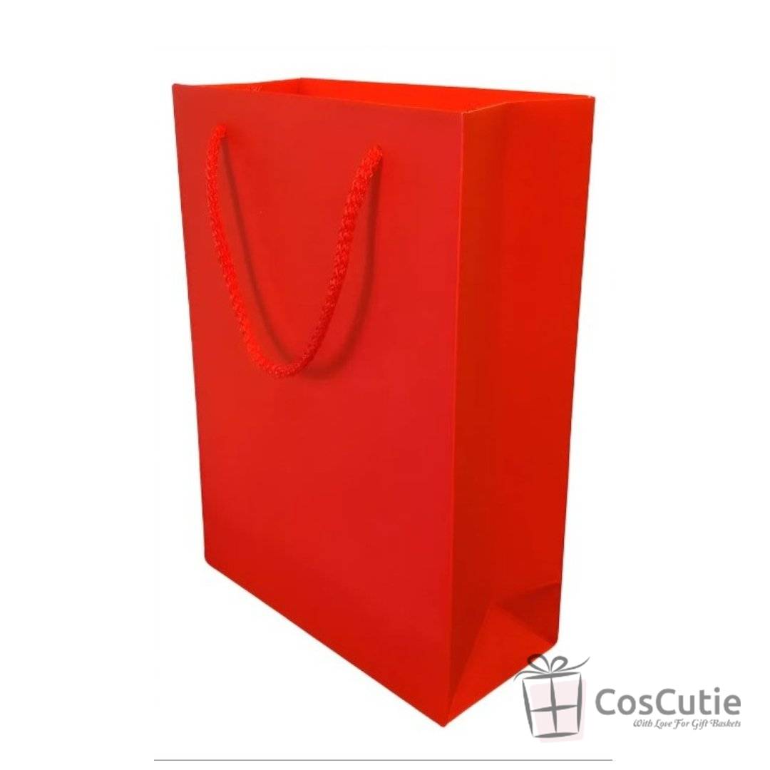 Punga Cadou Rosie Uni, Manere Snur Textil, 16x8.6x27 cm