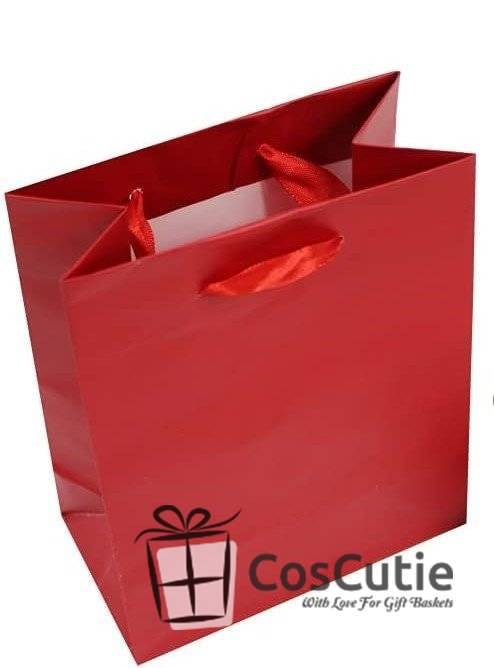 Punga Cadou Rosie, Manere Satin, 15x9.5x18 cm