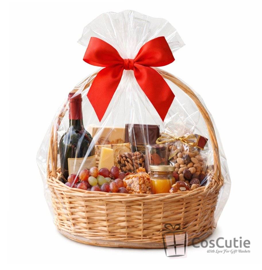Cos oval din rachita cu baza din placaj 40 cm, XL