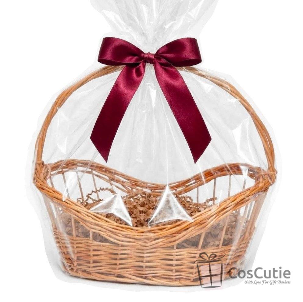  Cos din rachita model barcuta, pentru cadouri si expunere produse 45 cm