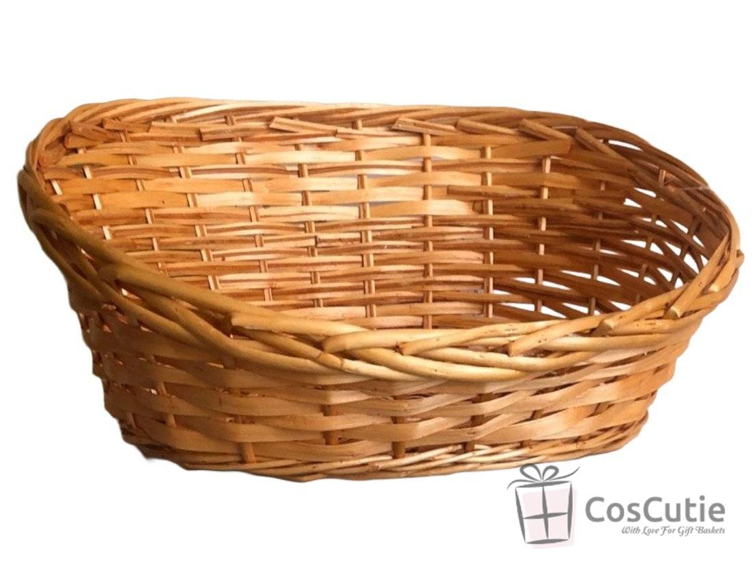 Cos cadou oval asimetric 38x30x8/17cm