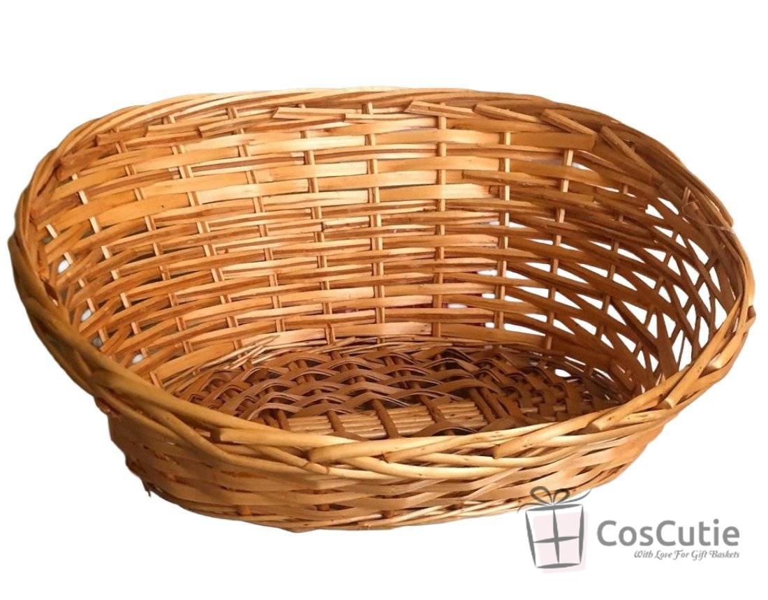 Cos cadou oval asimetric 38x30x8/17cm