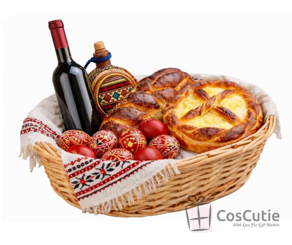 Cos din rachita naturala, model oval, 47 cm XL