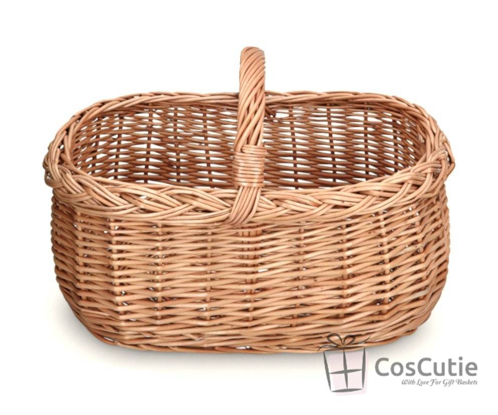 Cos rachita pentru piata, picnic si cumparaturi 40x26x34 cm