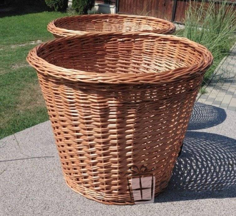 Cos din rachita pentru depozitare, expunere si colectare, 56 cm