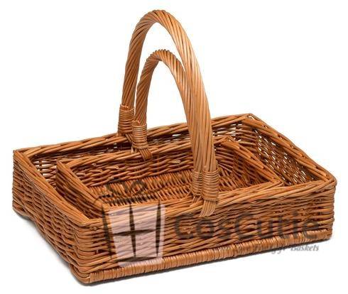 Cos rachita dreptunghiular cu toarta, 35x25x8/28 cm