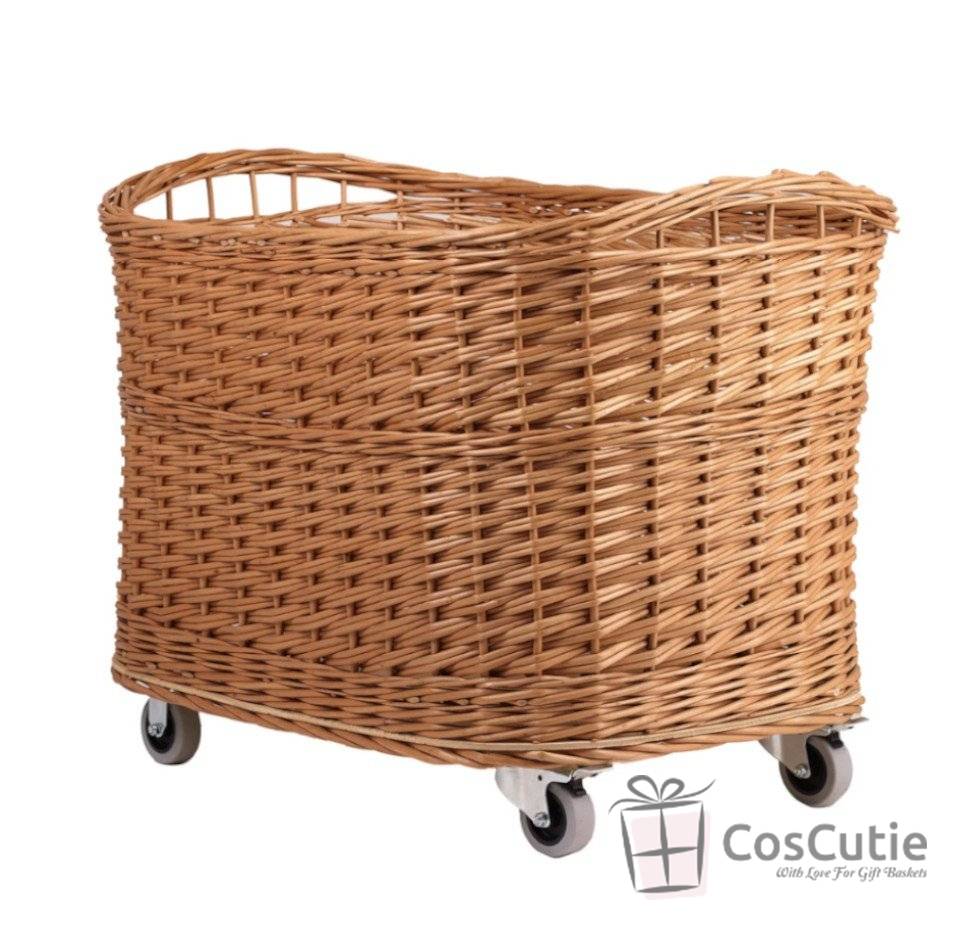 Cos mobil din rachita pentru magazine si casa, 65x47x50 cm