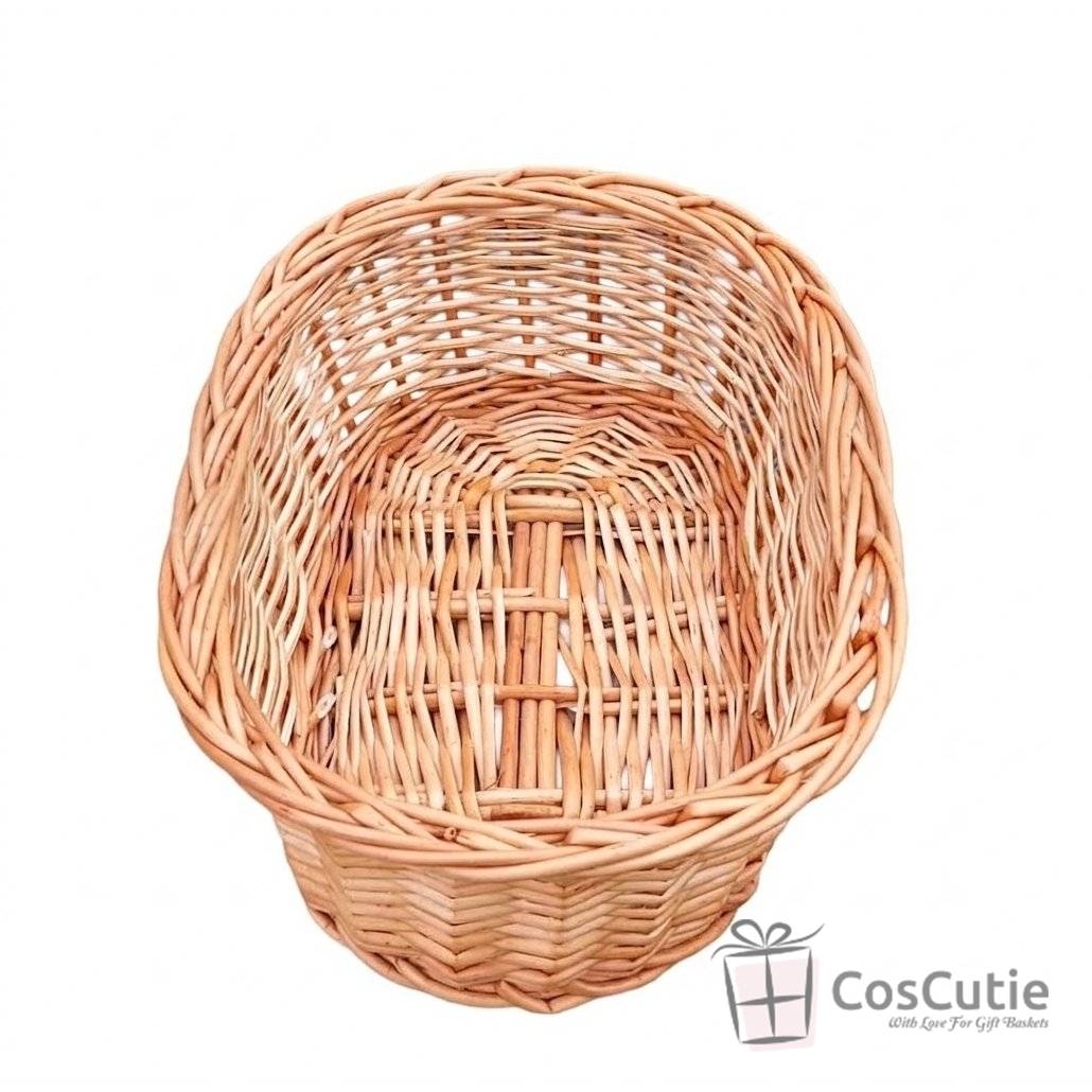 Cos din rachita naturala model oval 50 cm XXL