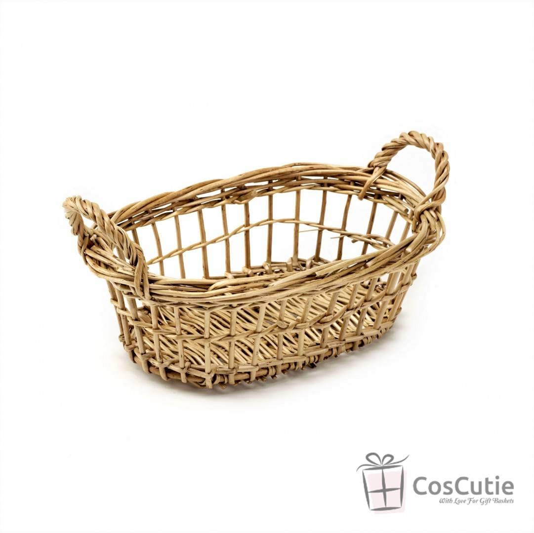 Cos oval cu manere, 25x16x8 cm
