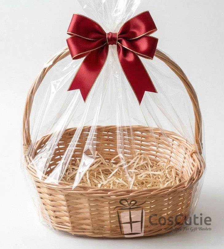 Cos oval din rachita 35 cm, M