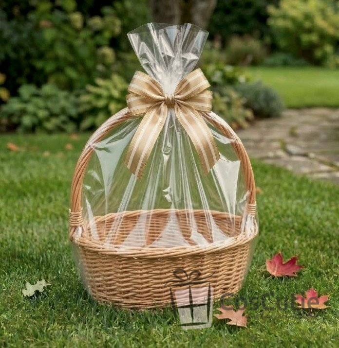 Cos oval din rachita 45 cm, XL