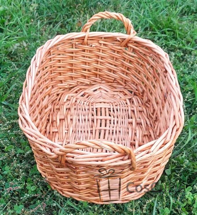 Cos rachita cu manere pentru servire, prezentare produse, 40x28x13 cm