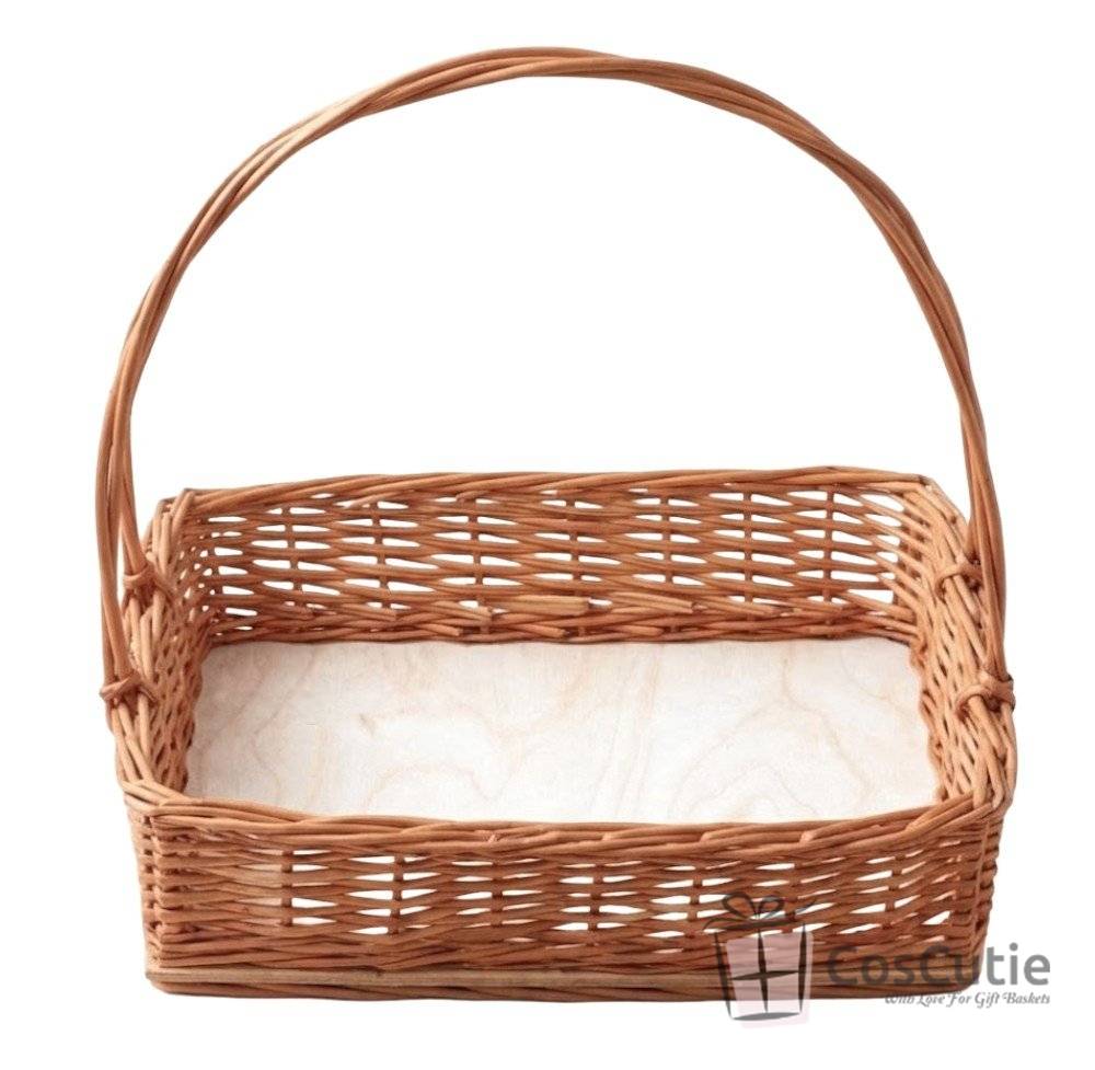 Cos rachita dreptunghiular pentru cadouri sau expunere produse, 30x20x8/30 cm