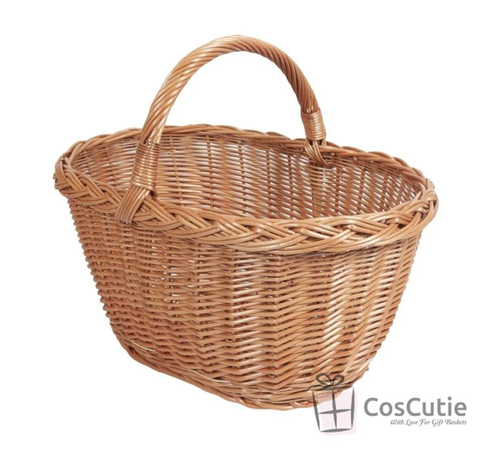 Cos rachita traditional pentru picnic si cumparaturi, 40x29x35 cm