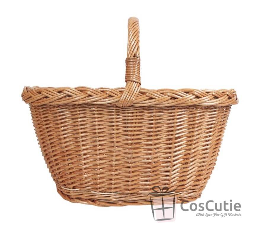Cos rachita traditional pentru picnic si cumparaturi, 40x29x35 cm