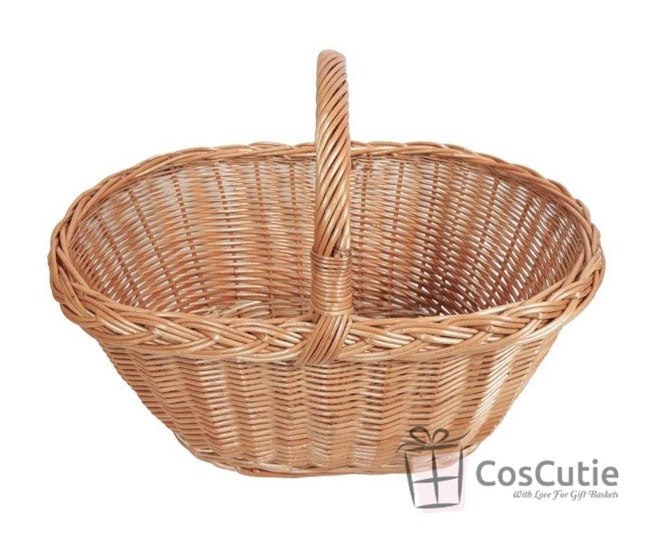 Cos rachita traditional pentru picnic si cumparaturi, 40x29x35 cm