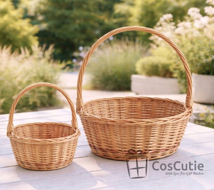 Cos rotund din rachita 40 cm, XL