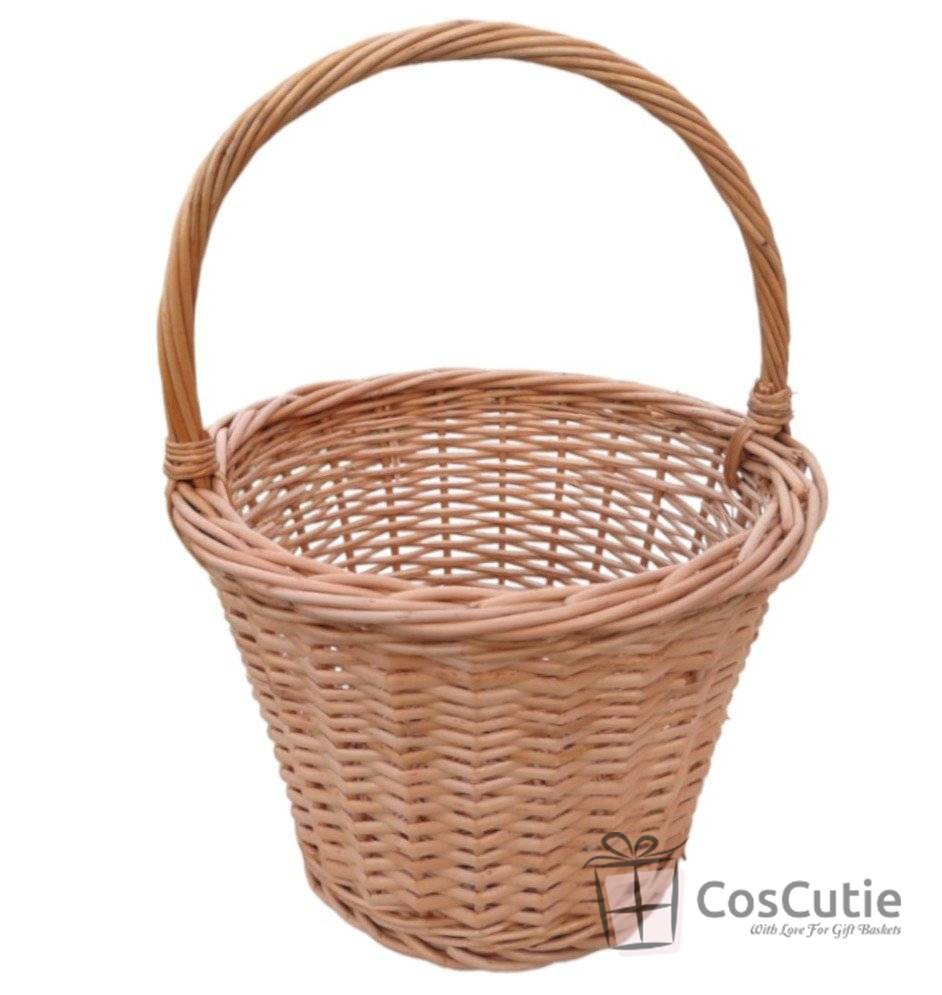 Cos rotund inalt cu toarta, 25x20x20/35 cm
