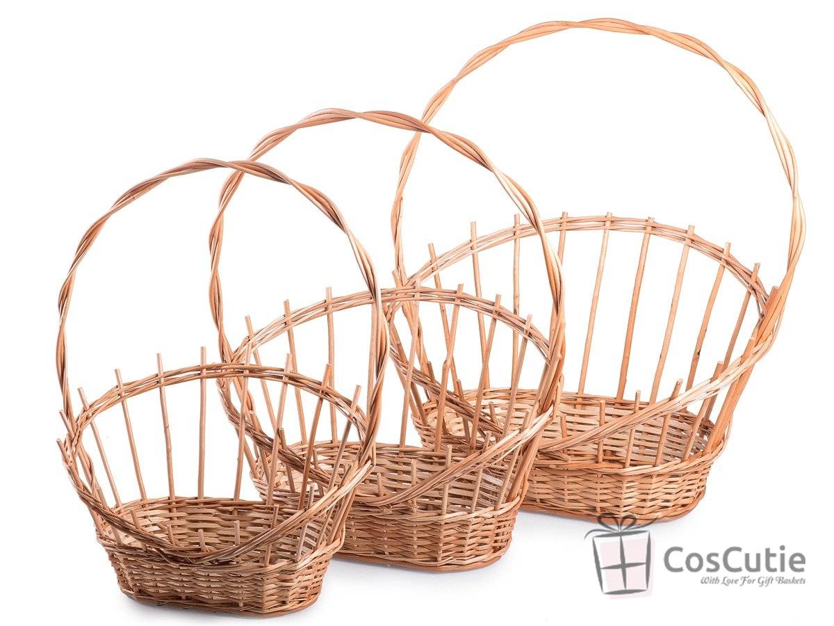 Cosulet din Rachita pentru Flori si Cadouri - 35 cm