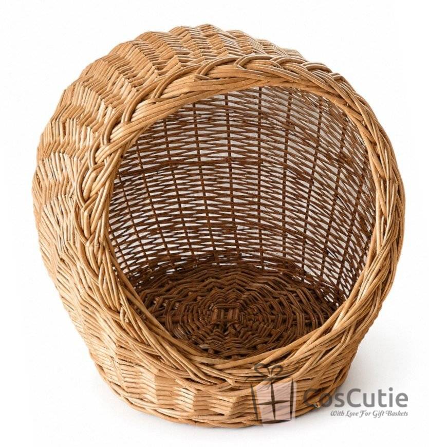 Culcus Iglu din rachita pentru pisica 