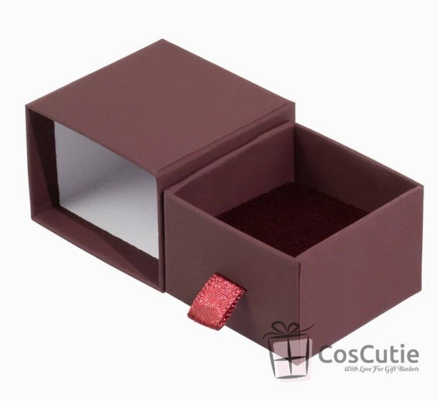 Cutie bijuterii cu sertar 5x5x3.8 cm