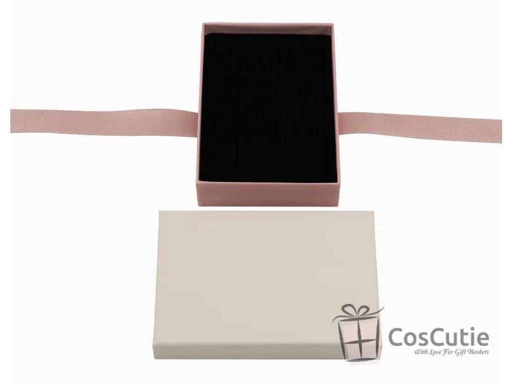 Cutie bijuterii Soft Touch cu ribbon, 9.5x13.5x3.5 cm