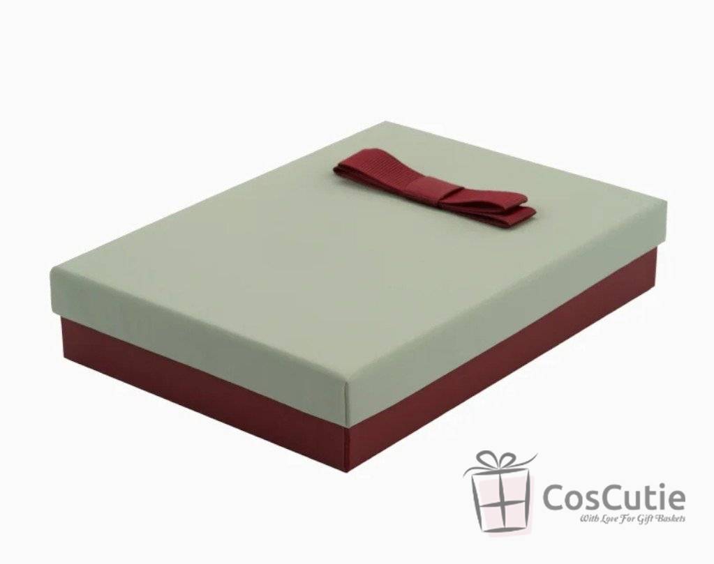 Cutie bijuterii Soft touch cu fundita 13x18x3.5 cm