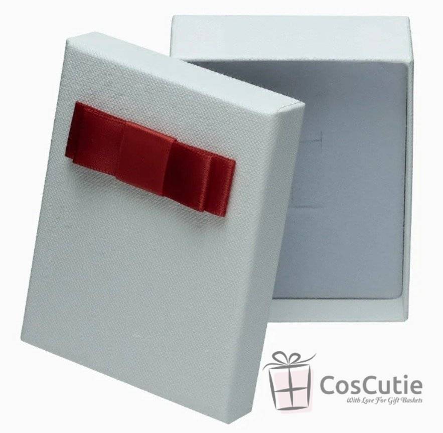 Cutie bijuterii Soft touch cu fundita 5x8x3 cm