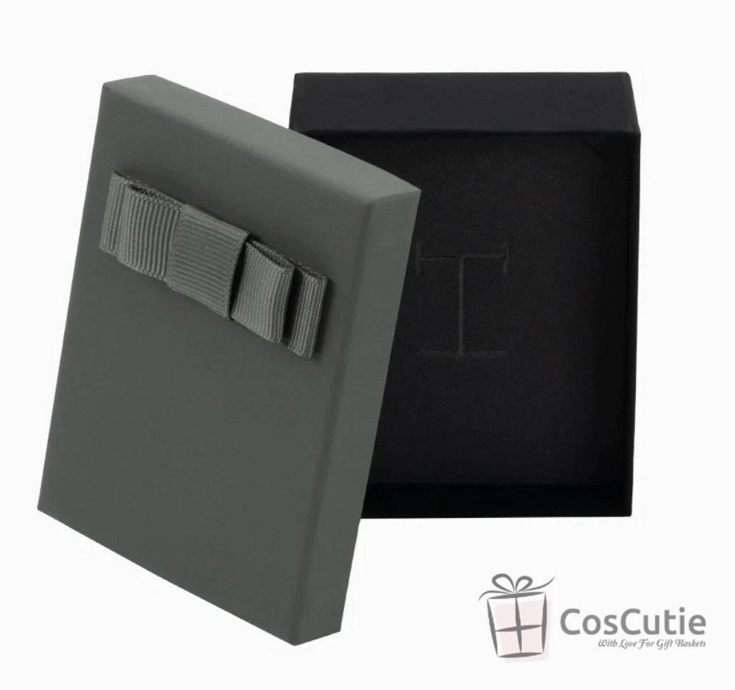 Cutie bijuterii Soft touch cu fundita 7x9x3 cm