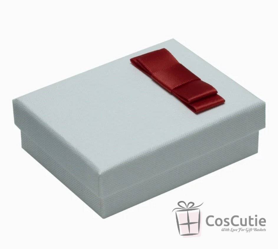 Cutie bijuterii Soft touch cu fundita 7x9x3 cm