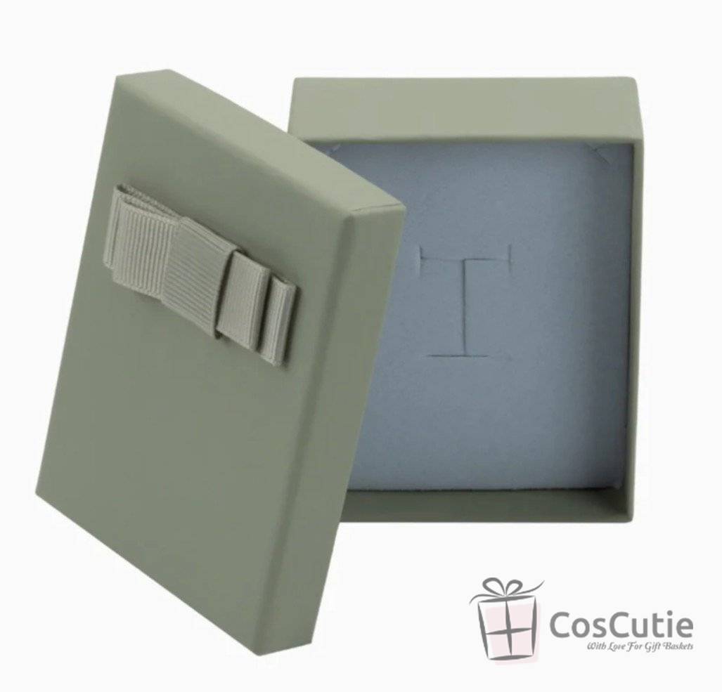 Cutie bijuterii Soft touch cu fundita 7x9x3 cm