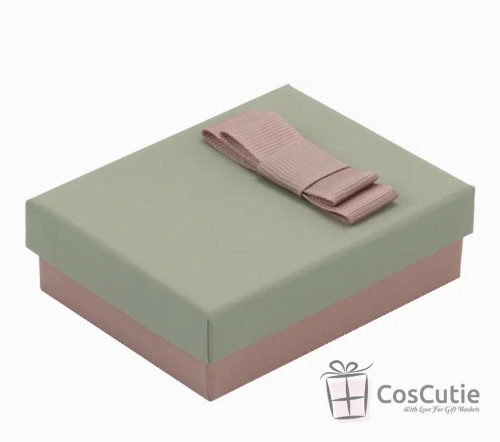 Cutie bijuterii Soft touch cu fundita 7x9x3 cm