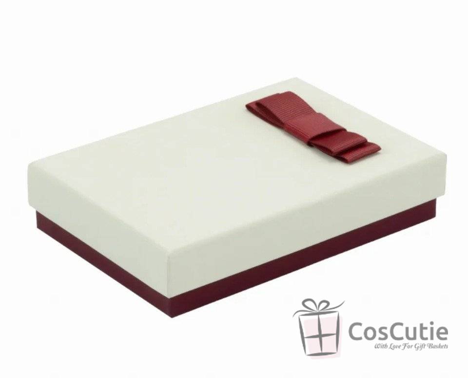 Cutie bijuterii Soft touch cu fundita 9.5x13x3.5 cm