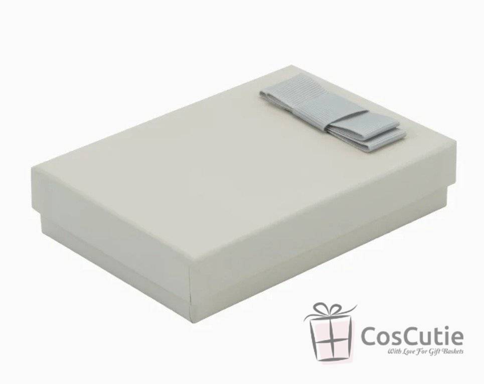 Cutie bijuterii Soft touch cu fundita 9.5x13x3.5 cm