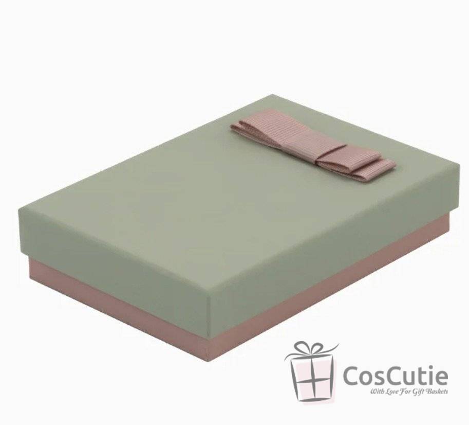 Cutie bijuterii Soft touch cu fundita 9.5x13x3.5 cm