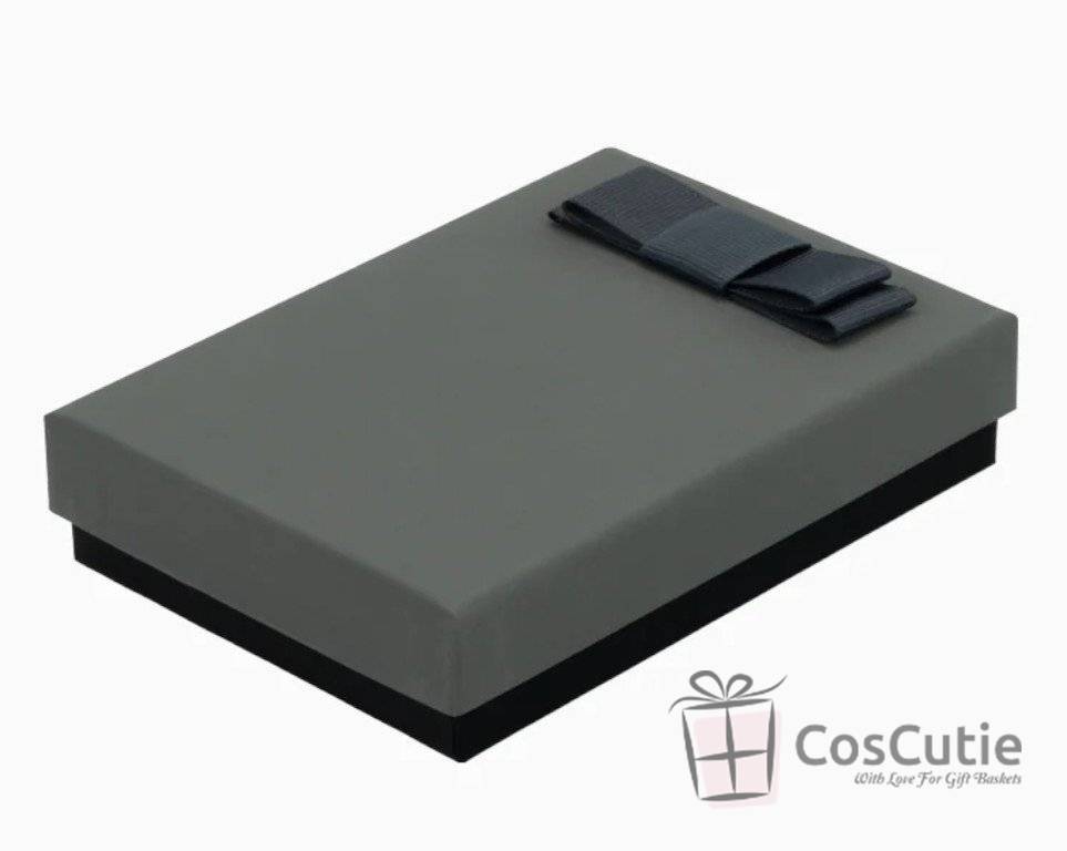 Cutie bijuterii Soft touch cu fundita 9.5x13x3.5 cm