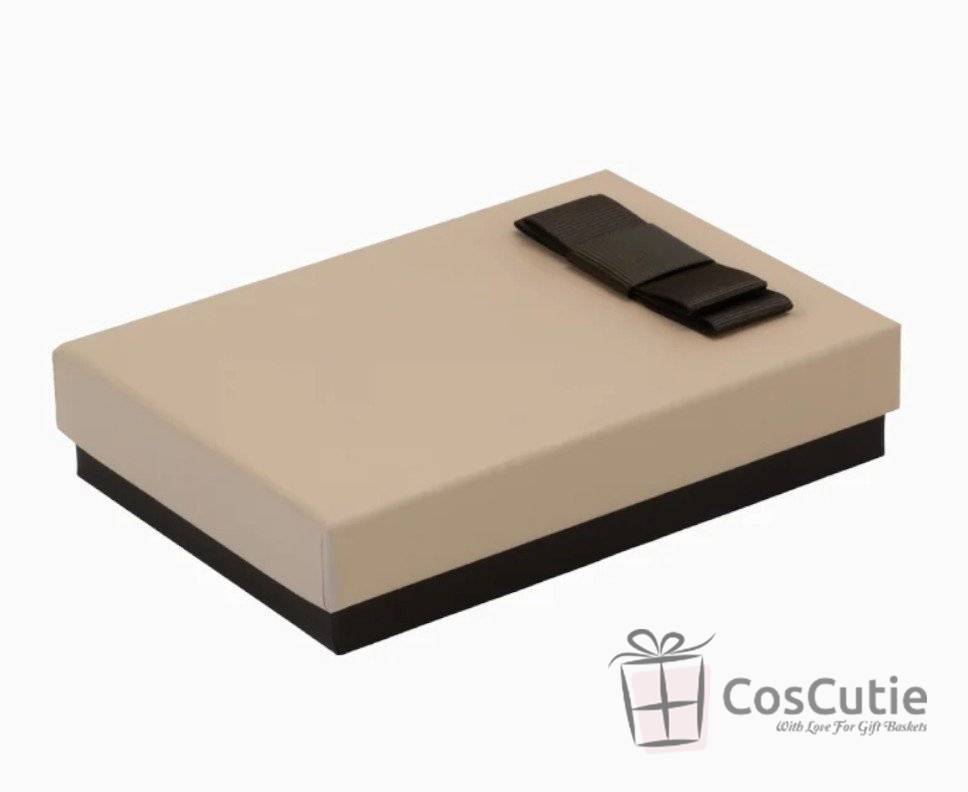 Cutie bijuterii Soft touch cu fundita 9.5x13x3.5 cm