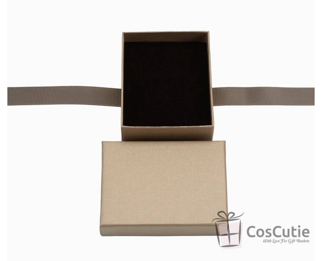 Cutie bijuterii Soft Touch cu ribbon, 5x8x3 cm