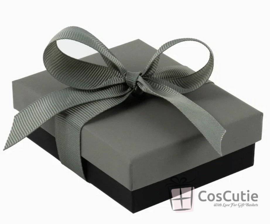 Cutie bijuterii Soft Touch cu ribbon, 5x8x3 cm