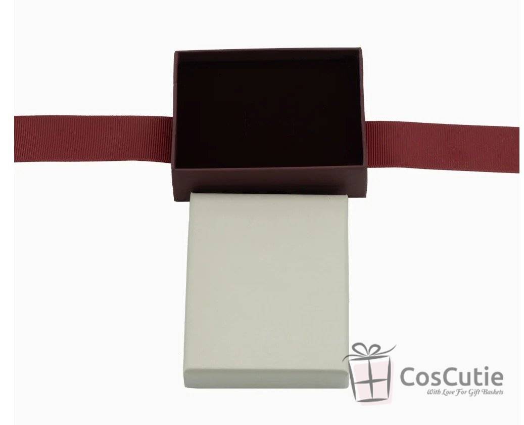 Cutie bijuterii Soft Touch cu ribbon, 5x8x3 cm