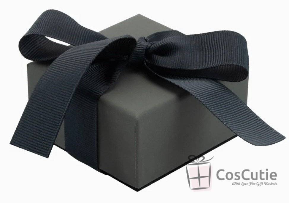 Cutie bijuterii Soft Touch cu ribbon, 6x6x4 cm