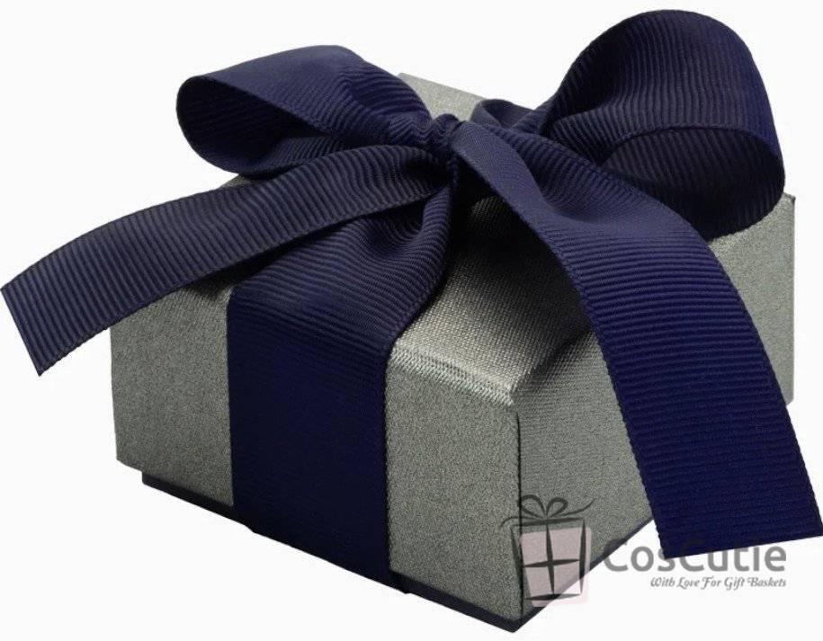 Cutie bijuterii Soft Touch cu ribbon, 6x6x4 cm
