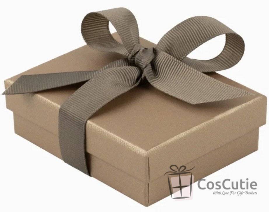Cutie bijuterii Soft Touch cu ribbon, 7x9x3 cm