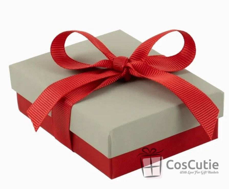 Cutie bijuterii Soft Touch cu ribbon, 7x9x3 cm