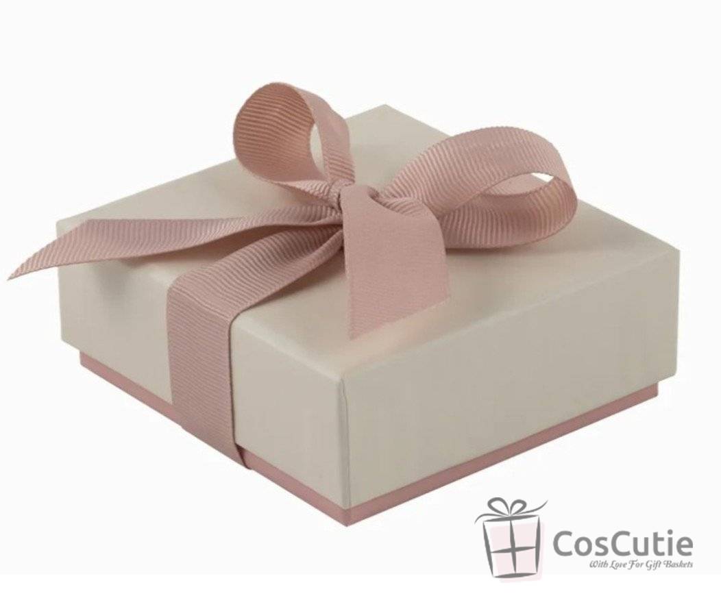 Cutie bijuterii Soft Touch cu ribbon, 8.5x9x3.8 cm