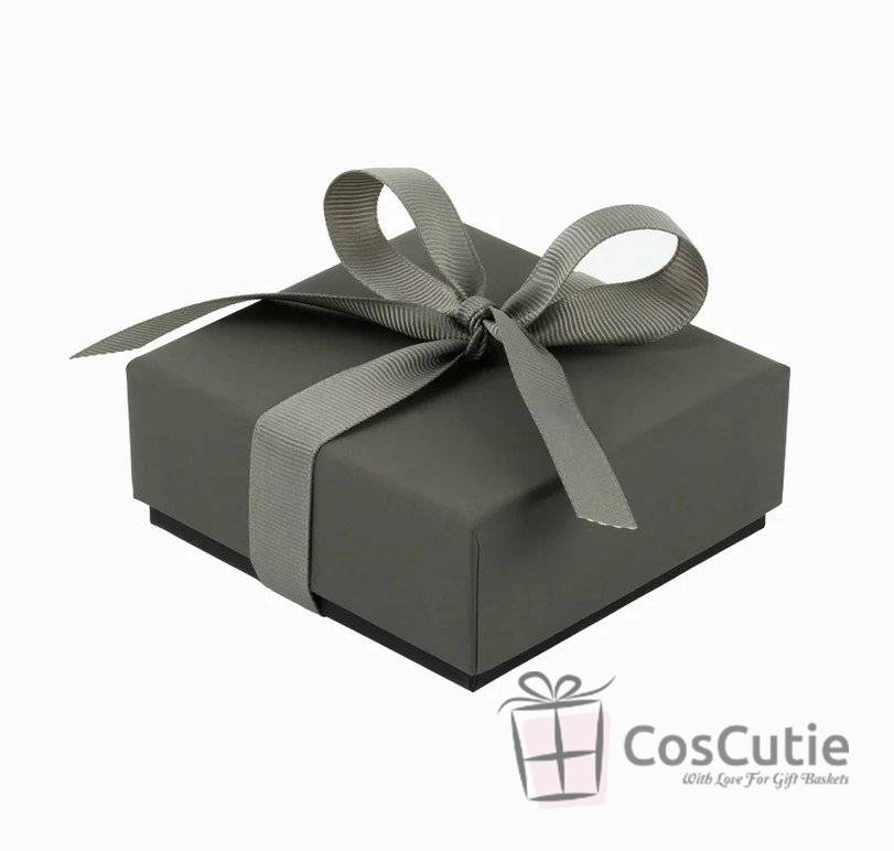 Cutie bijuterii Soft Touch cu ribbon, 8.5x9x3.8 cm