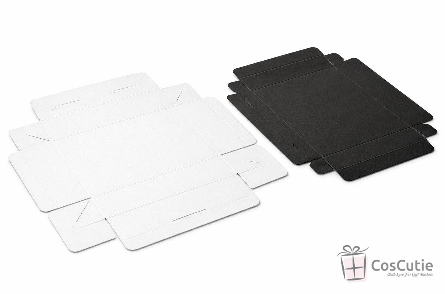 Cutie cadou Alb/Negru 40x25x10cm