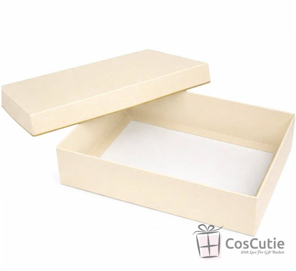 Cutie cadou crem 23x18x6 cm, capac detasabil, carton 425 g/mp